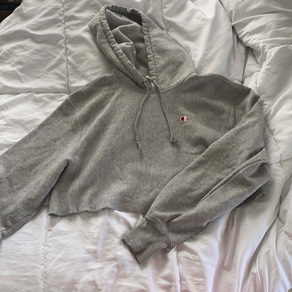 Cropped champion hoodie